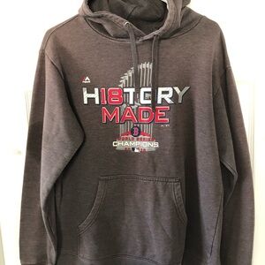 Boston Red Sox Team MLB Majestic Hoodie History Made 2018 World Series Champs